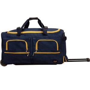 lot 60156 image: Rockland Rolling Duffel Bag, Navy, 30-Inch