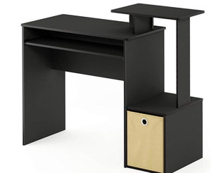 lot 60174 image: Furinno Econ Multipurpose Home Office Computer Writing Desk, BlackBrown