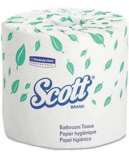lot 60185 image: SCOTT Standard Roll Bathroom Tissue, 2-Ply, 550 SheetsRoll, 19 RollsCarton