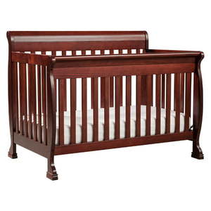 lot 60211 image: DaVinci Kalani 4-in-1 Convertible Crib in Rich Cherry Greenguard Gold Certified