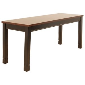 lot 60180 image: Owingsville Large Dining Room Bench BlackBrown - Signature Design by Ashley