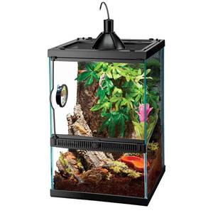 lot 60198 image: Zilla Tropical Reptile Vertical Starter Kit with Mini Halogen Lighting (ECOM)