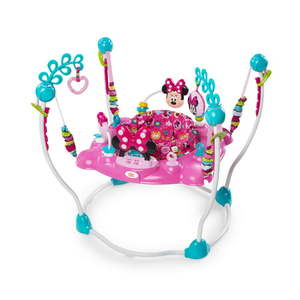 lot 60207 image: Disney Baby MINNIE MOUSE PeekABoo Infant Activity Center Jumper for Girls or Boys PinkBlue Unisex