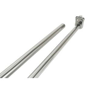 lot 60256 image: Design House Adjustable Closet Rod in Polished Chrome 48-Inch to 72-Inch