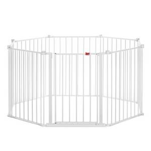 lot 60277 image: Regalo 192 inch Super Wide Adjustable Baby Gate and Play Yard 4-in-1 Age Group 6 to 24 Months Configurable Baby Gate