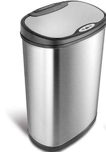 lot 60279 image: NINESTARS CB-DZT-50-1312-13 Automatic Touchless Infrared Motion Sensor Trash Can