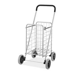 lot 60295 image: Whitmor Utility Durable Folding Design for Easy Storage Shopping Cart