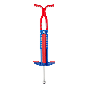 lot 60298 image: Flybar Master Pogo Stick for Boys and Girls Age 9 and Up 80 to 160 Lbs. RedWhiteBlue