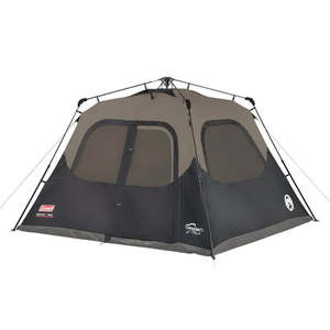 lot 60320 image: Coleman 6-Person Cabin Camping Tent with Instant Setup 1 Room Gray