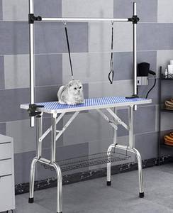 lot 60327 image: ZSQ Pet Grooming Table for Home, Portable Dog Grooming Table with Arm Noose & Mesh Tray, Adjustable Foldable Pet Groom Table Stand for Dog Cat, Maximum Capacity Up to 330 LBS (36)