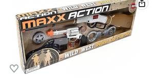 lot 60375 image: Wild West Cap Play Set �� 6 Piece Western Toys for Kids  Cowboy Sheriff Cap Blaster with Handcuffs  Ring Caps Sold Separately - Maxx Action