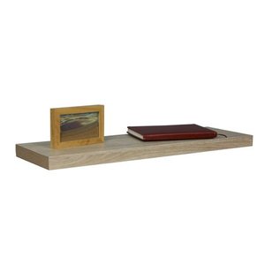 lot 60376 image: Home Basics 30 Wood Floating Shelf, Oak