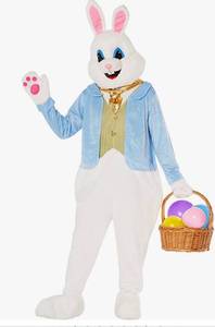 lot 60393 image: Morph Costumes Easter Bunny Costume Adult Bunny Suit Deluxe Costume For Adults Men & Women Rabbit Masco