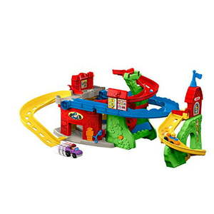 lot 60346 image: Fisher-Price Little People Sit n Stand Skyway Brown Box Frustration Free Packaging