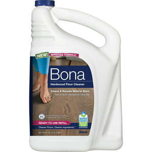 lot 60319 image: Set of 2 Bona Cleaning Products Mop Refill Wood Surface Multi Purpose Floor Cleaner - Unscented - 128oz