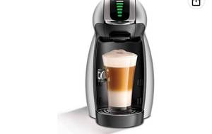 lot 60483 image: NESCAF� Dolce Gusto Coffee Machine, Genio 2, Espresso, Cappuccino and Latte Pod Machine,45 ounces, Silver
