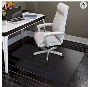lot 60386 image: Office Chair Mat for Hard Wood Floors Heavy Duty Floor Protector Easy Clean