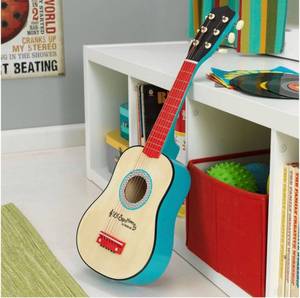 lot 60443 image: KidKraft Lil Symphony Wooden Play Guitar, Kids Musical Instrument Toy, Gift for Ages 3