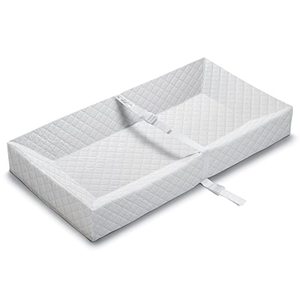 lot 60446 image: Summer Contoured Changing Pad �� Includes Waterproof Changing Liner and Safety Fastening Strap with Quick-Release Buckle