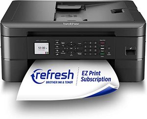 lot 60454 image: Brother MFC-J1010DW Wireless Color Inkjet All-in-One Printer with Mobile Device and Duplex Printing
