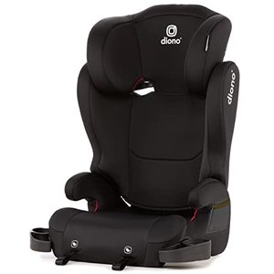 lot 43011 image: Diono Cambria 2 XL 2022, Dual Latch Connectors, 2-in-1 Belt Positioning Booster Seat, High-Back to Backless Booster with Space and Room to Grow, 8 Years 1 Booster Seat, Black-Retail-$99.98