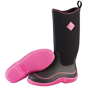 lot 43025 image: Muck Boots Hale Multi-Season Womens Rubber Boot, BlackHot Pink, 10 M US-Retail-$109.95