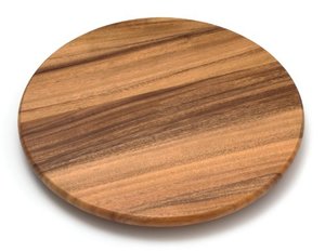lot 43030 image: Lipper International Acacia Wood 16 Lazy Susan Kitchen Turntable