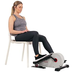lot 43035 image: Sunny Health & Fitness Fully Assembled Magnetic Under Desk Elliptical Peddler �� SF-E3872-Retail-$139.98