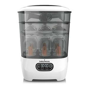 lot 43041 image: Baby Brezza Baby Bottle Sterilizer and Dryer Advanced  Electric Steam Sterilization Machine  Universal Sterilizing for All Bottles Plastic  Glass  Pacifiers  Breast Pump Parts HEPA Filtration-Retail-$139.99