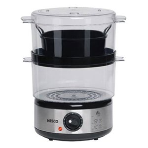 lot 43059 image: Nesco ST-25F, Food Steamer, 5 quart, 400 watts, BlackClear