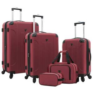 lot 43060 image: Travelers Club Chicago Hardside Expandable Spinner Luggage, Apple Butter, 5 Piece Set-Retail-$140.00