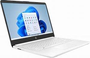 lot 43067 image: Retail - $389.00 HP 14 Laptop Intel 4GB 64GB eMMC, Windows 11