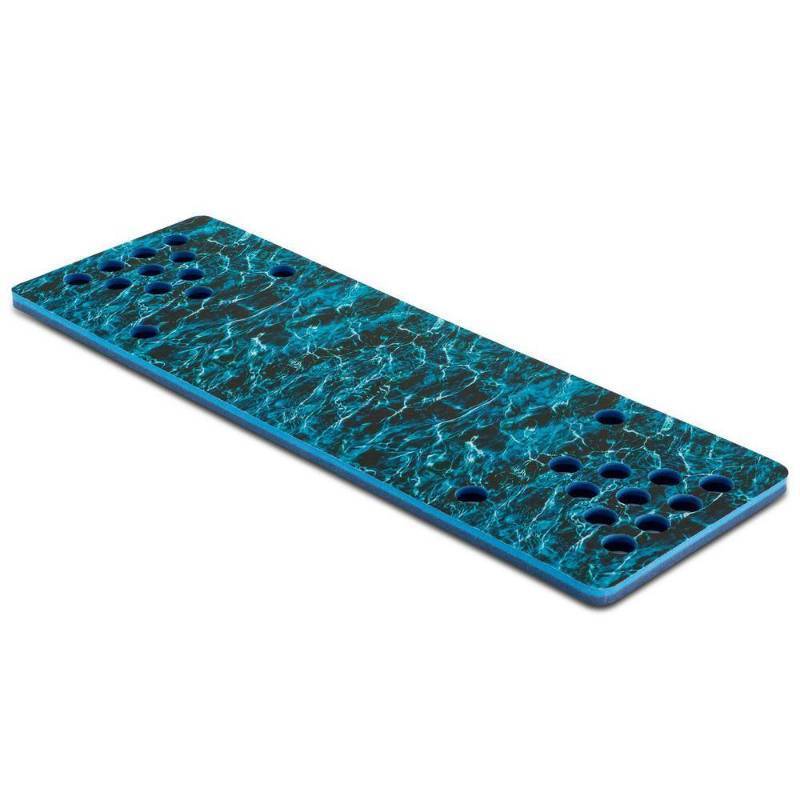 lot 16262 image: Floatation Iq HydraPong Foam Swimming Pool Lake Party Game Pong Table Float Mat, Blue