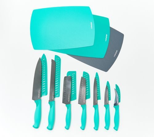 lot 400106 image: Retail - $36.25 Cooking Light 7-Piece Cutlery Set w Sheaths