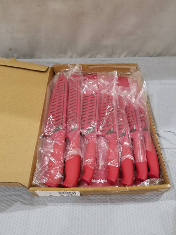 lot 400113 image: Retail - $36.25 Cooking Light 7-Piece Cutlery Set w Sheaths