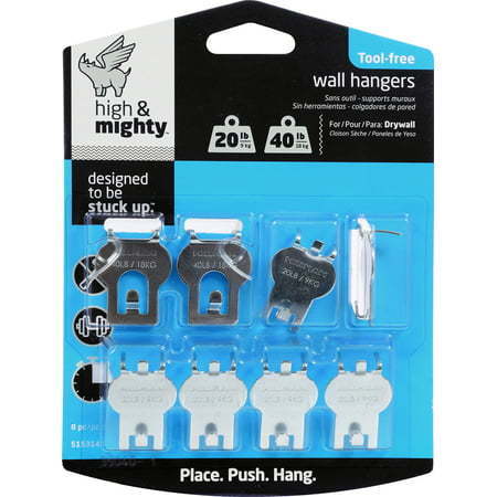 lot 400162 image: High & Mighty Picture Hanger Assortment 20lb-40lb 8 Sets