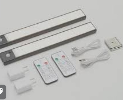lot 400165 image: Retail - $38.52 BrightLiving Set of 2 Rechargeable 12 LED