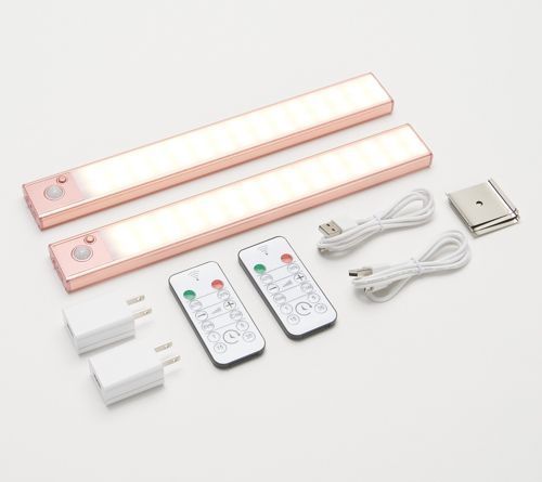 lot 400166 image: Retail - $38.52 BrightLiving Set of 2 Rechargeable 12 LED
