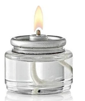 lot 400172 image: Tealight Fuel Cells Liquid Wax Oil Candles 8 Hour Burn Time 180
