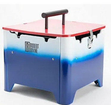 lot 400191 image: Retail - $64.00 Chef Robert Irvine Portable Charcoal Grill