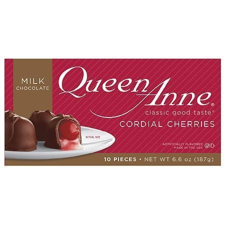 lot 800007 image: CORDIAL CHERRIES MILK CHOCOLATE 10 PIECES