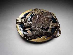 lot 23022 image: NRA Golden Eagles Belt Buckle