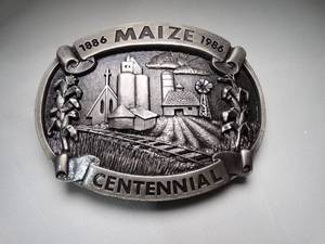 lot 23023 image: Maize Centennial Belt Buckle #23 of 1000