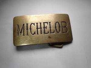 lot 23024 image: Michelob Brass Belt Buckle
