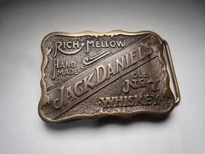 lot 23025 image: Jack Daniels No.7 Whiskey Belt Buckle
