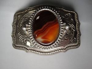 lot 23026 image: Tigers Eye Belt Buckle