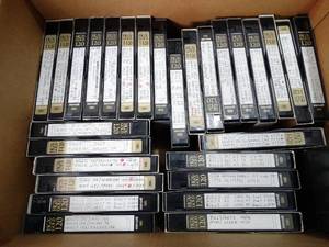 lot 23077 image: Box of VHS Recorded Bulls Games 1990s