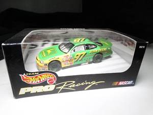 lot 23152 image: Team Hot Wheels Pro Racing  Chad Little  John Deere Diecast Stock Car  in Box
