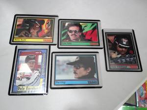 lot 23159 image: Lot of 5  1991 Traks Race Trading Cards (Dale Earnhardt, Ricky Rudd, Kyle Petty)