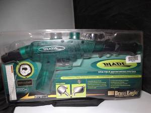 lot 23170 image: Great Quality Brass Eagle Blade  Paintball Gun